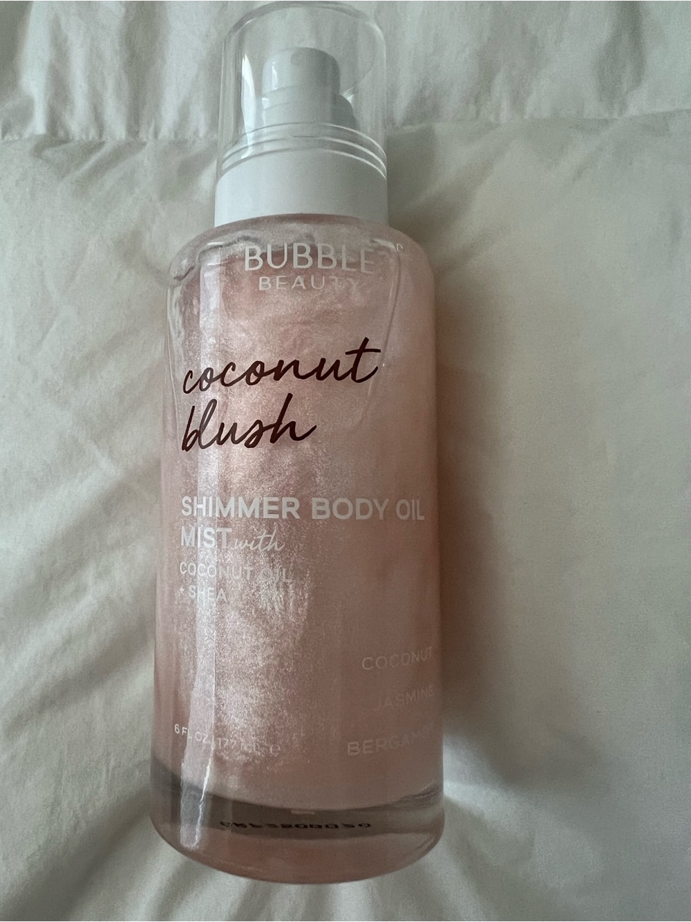 Bubble beauty coconut blush shimmer body oil 6fl oz - Picture 2 of 4